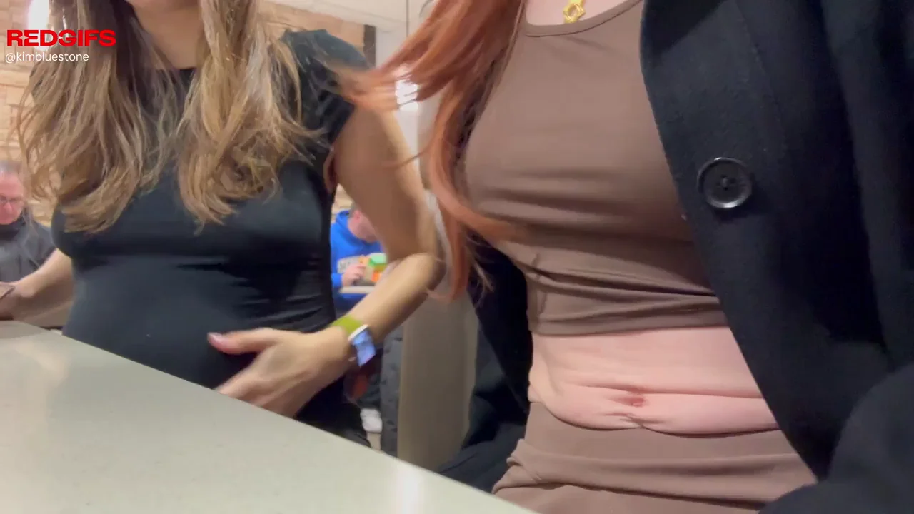 Comparing titties and making out at the table