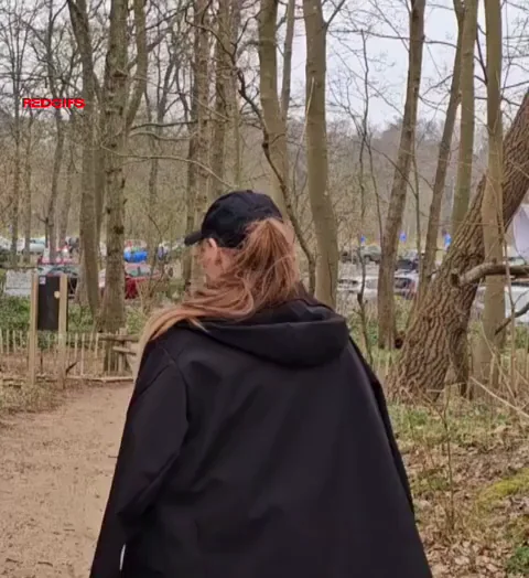 Busty MILF's Risky Public Flash in the Woods 😈🍒