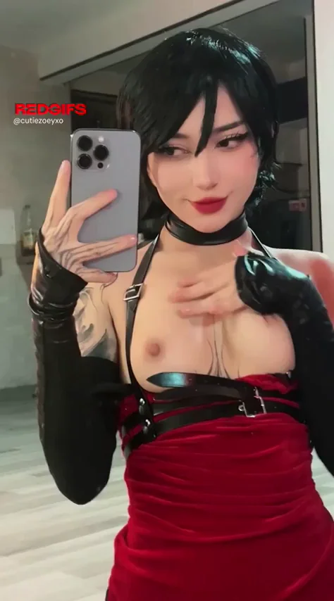 🔥 Ada Wong Cosplay Tease: Massive Tits Spill Out! (Zoey) 😈