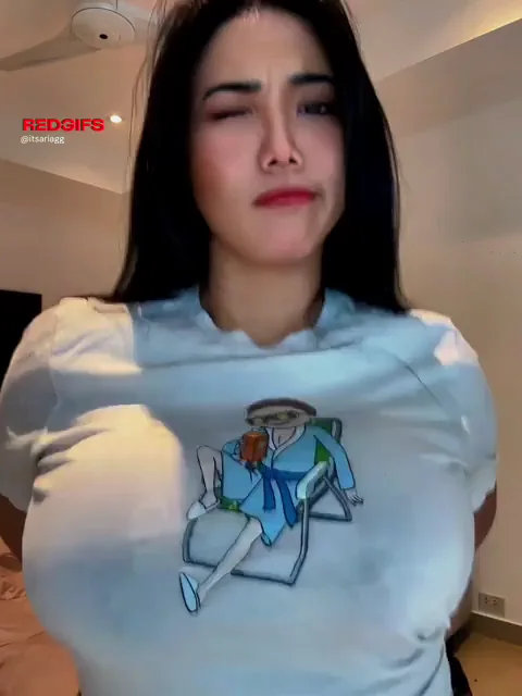 Goofy Asian Babe's Massive Tits Bounce 😜🍈🍈 Would You Still Pound?