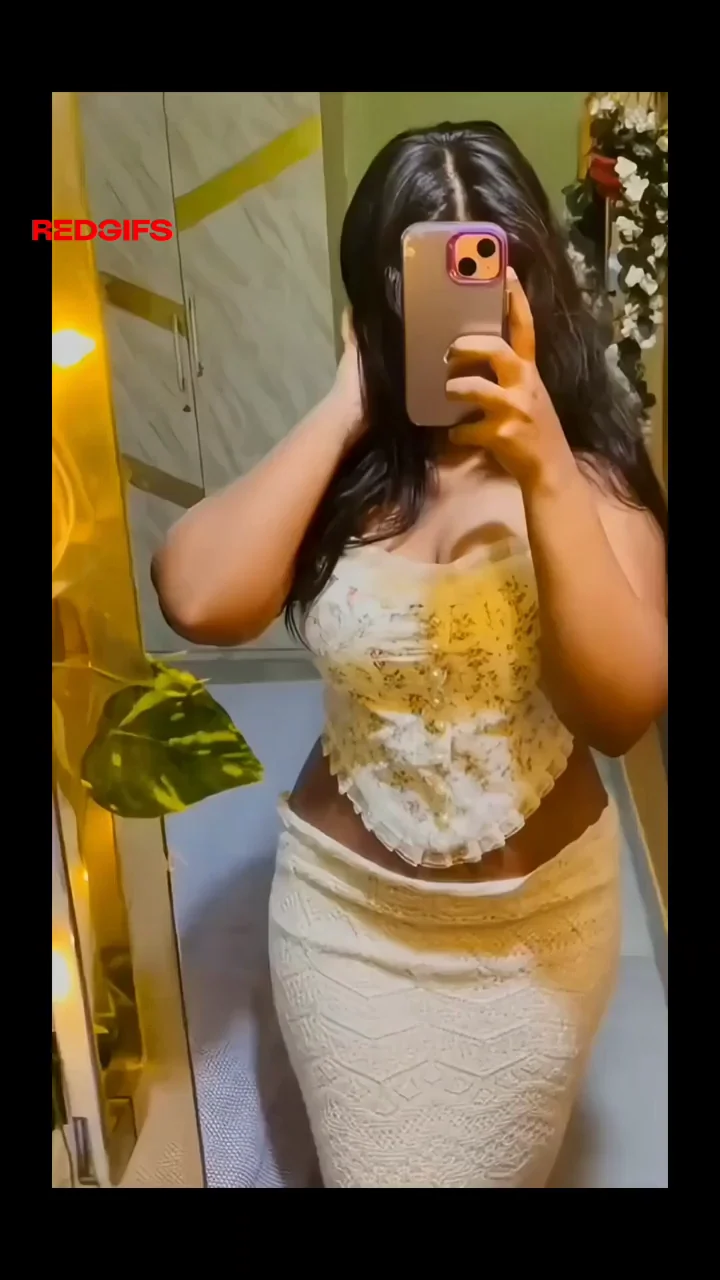Horny Indian College Slut in Lacy Yellow Dress Teasing for Late Night Cum
