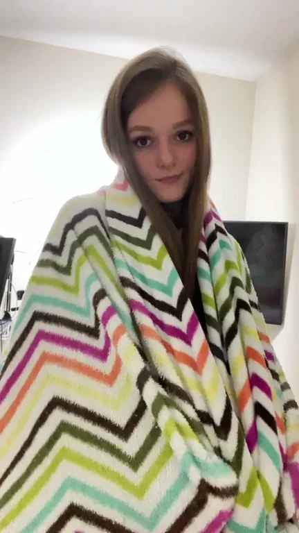 cuddled up with my fav blankie :3