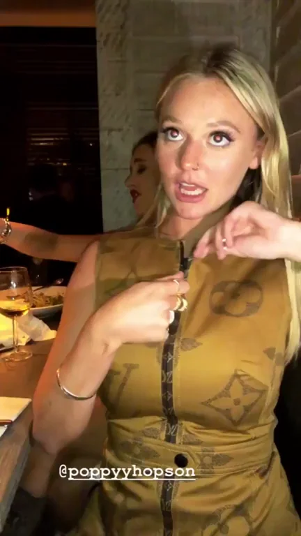 Poppy Hop's Jaw-Dropping Zipper Cleavage Bombshell