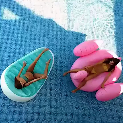Two Stunning Lesbians Fuck Each Other By The Pool