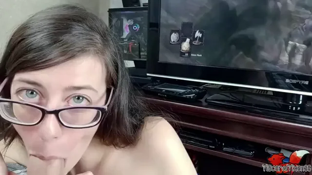 OC: I love sucking my roommate's dick when he games!