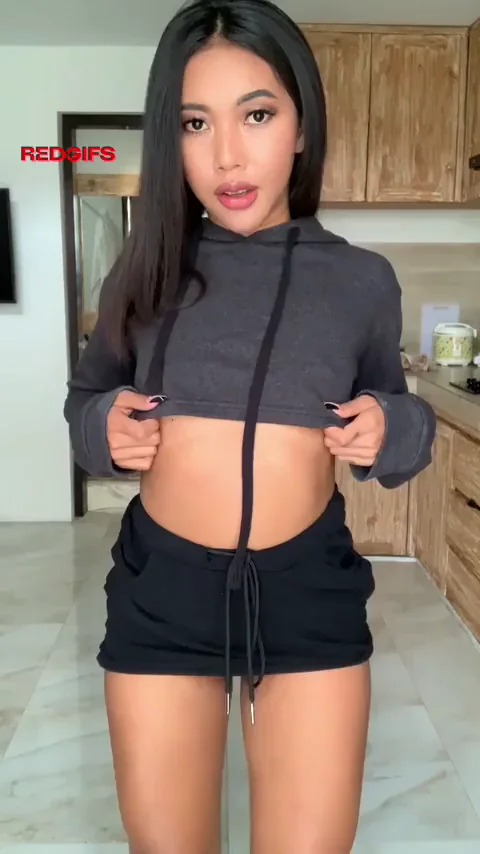 Trophy-Worthy Asian Tease: Bare Slutty Curves Begging for Your Approval