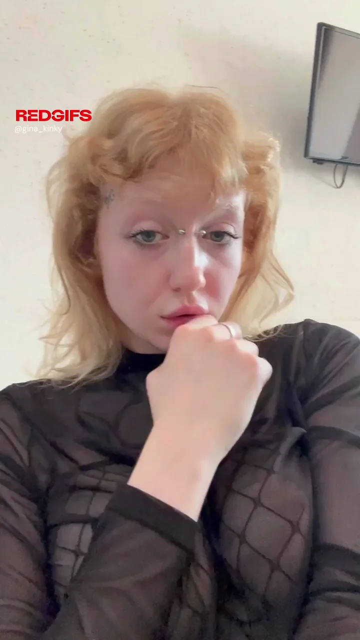 Blonde Fishnet Slut's Daily Tit Tease Reveal