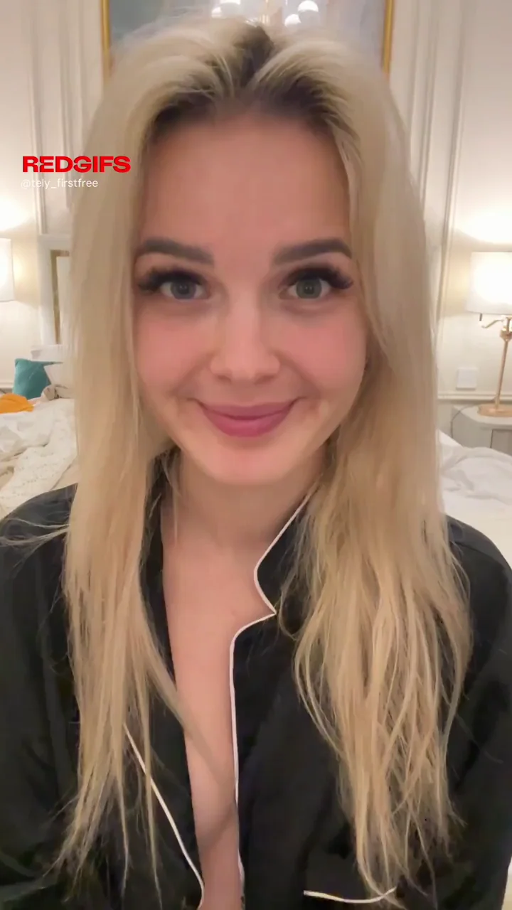 Petite Tits Perfection 😍 Tiny Boobs Tease in Silk Robe 💋
