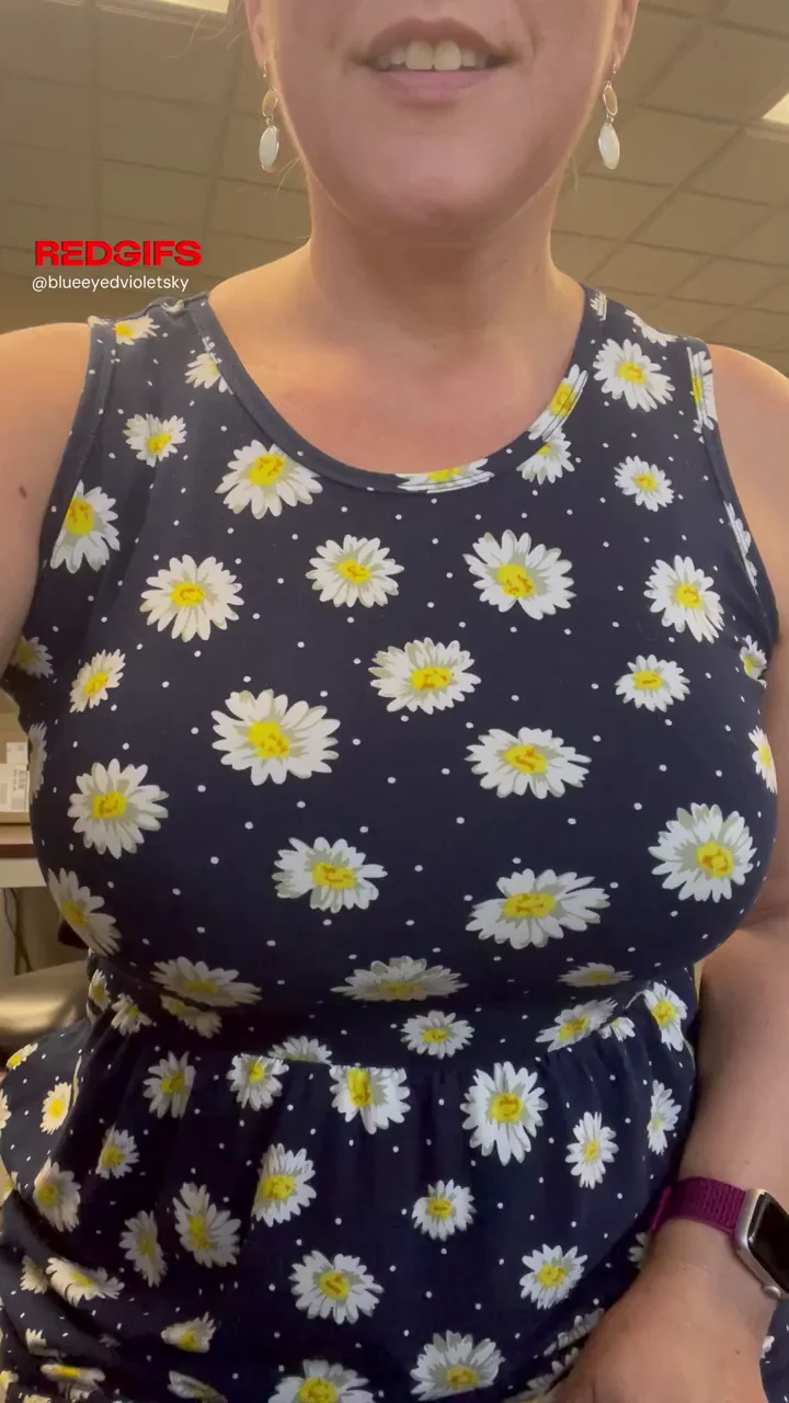Work Slut's Summer Dress Tease: Massive Tits & Juicy Ass at the Office 😈☀️