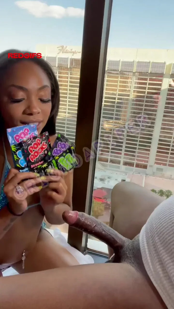 Ebony Babe Sprinkles Pop Rocks on Massive Black Cock 🍭🍆💦