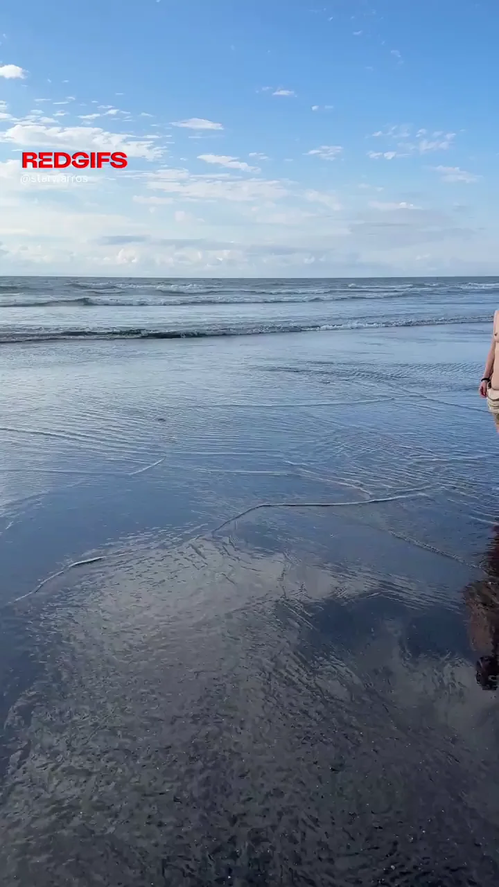 Walking along the beach