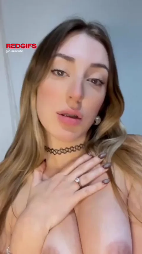 18f teen shows off her suckable tits