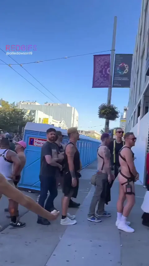 Having fun with strangers on Folsom Street