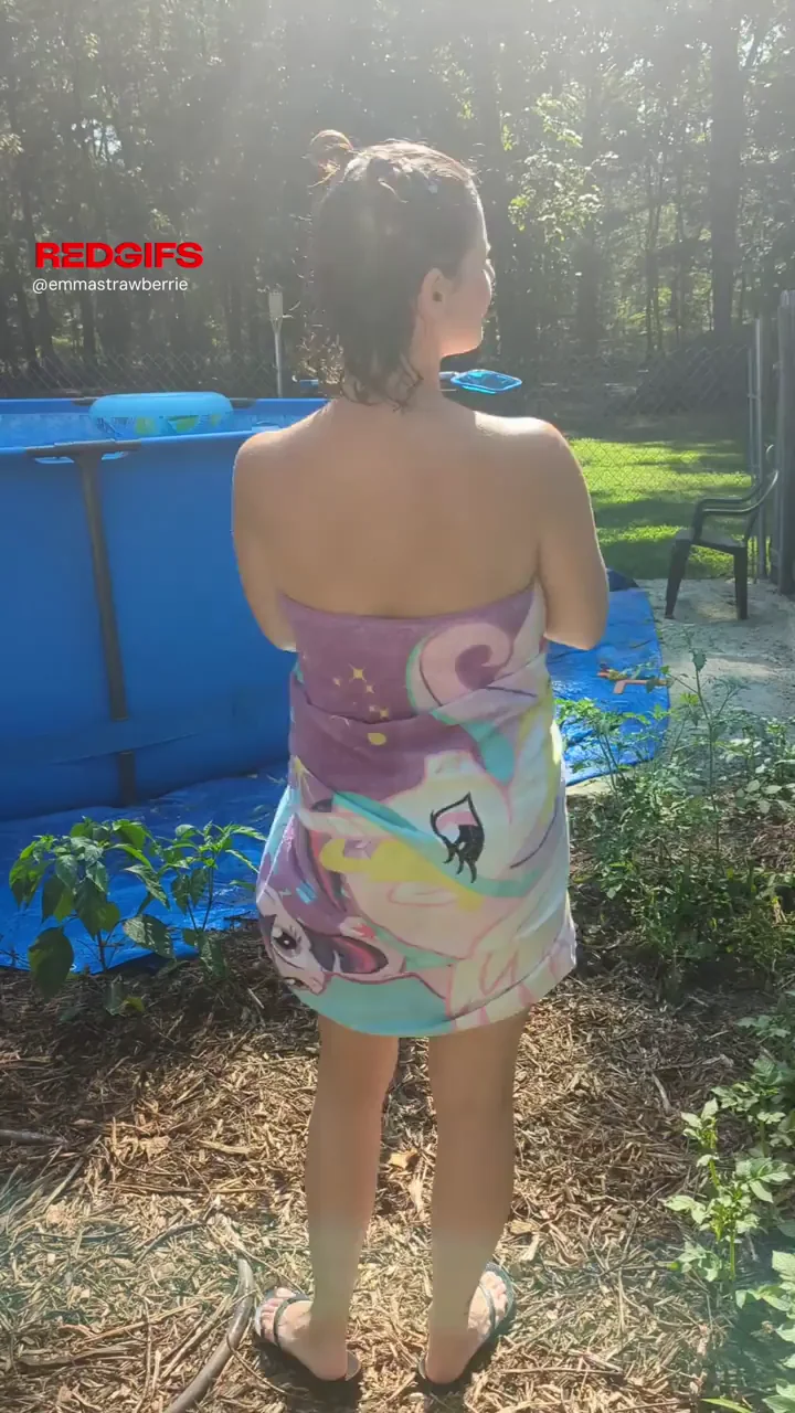 It's fun to show you what's under my towel ;)