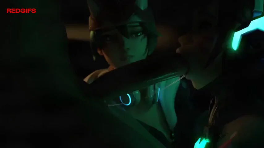 Kiriko Watching D Va Deepthroating BIG Cock (ViciousFoxnsfw)