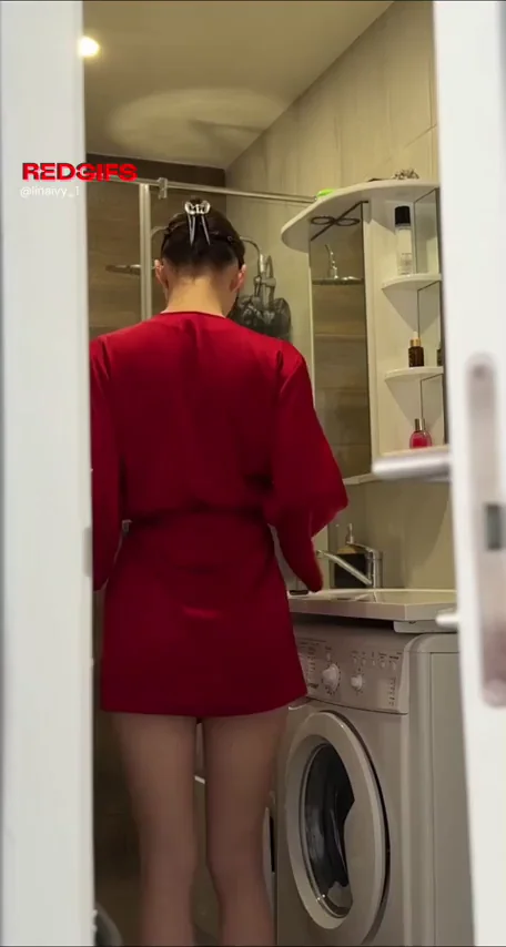 Caught Me Naked in the Laundry Room Again 😈🔥