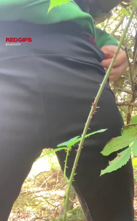 Panties Aside: Leggings Grind My Dripping Cunt in the Woods 😈🌲🤤