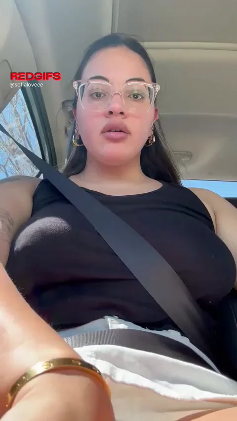 Mystery Jogger's Massive Tits Tease in the Car 🚗🍈💦