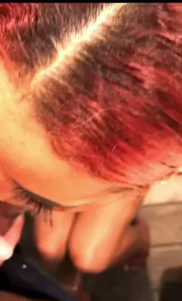 Redhead Babe Finishes with a Messy Facial Cum Blast