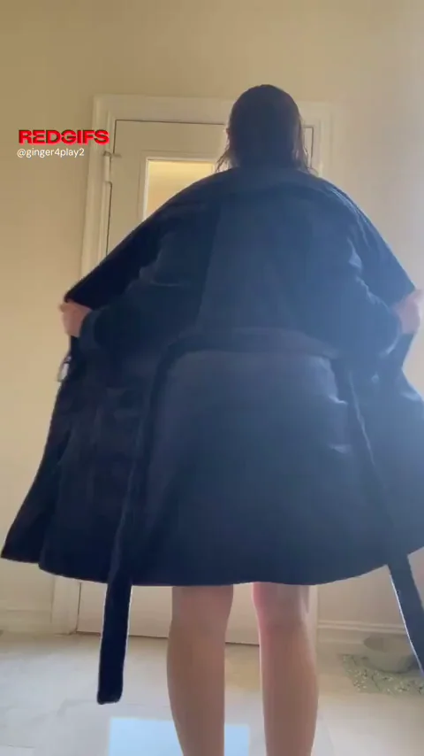 Robe Tease: Pound My Juicy Ass Before It Slips Off