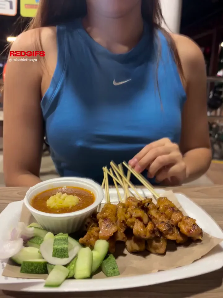 skewered meat.