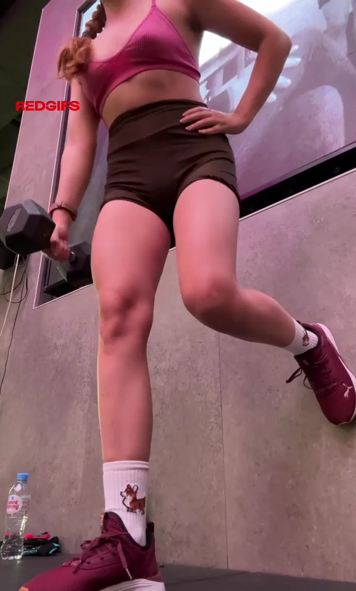 It's hot in bra during training