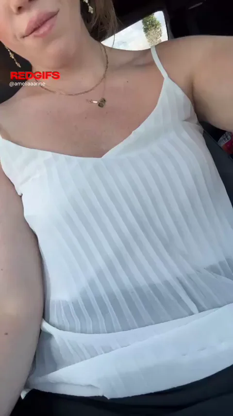 All wet and creamy in the car for you