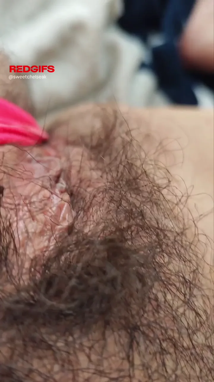 You're Here for My Bush? Teasing Hairy Pussy Flash!