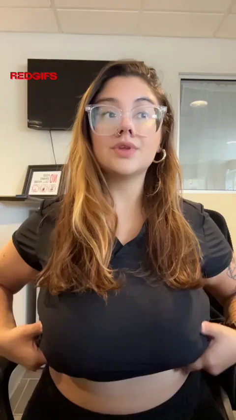 Office Slut's Massive Tits Distraction: Can These Jugs Steal Your Focus? 😈