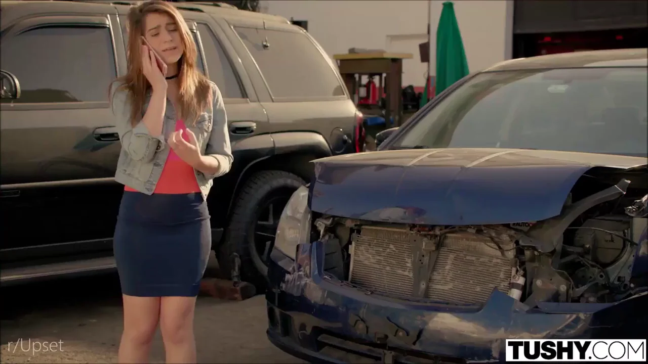 Step-Dad's Wrecked Ride Revenge: Slutty Teen's Rough Pounding Punishment