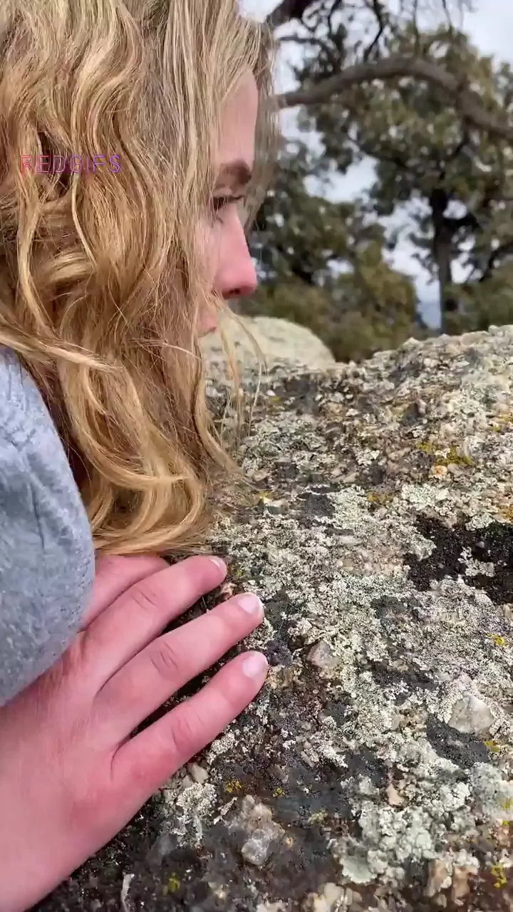 We stopped on the walking trail for a little fun