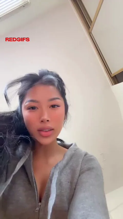 Asian Slut's Tits Out for White Cock Dreams 💦🍆
