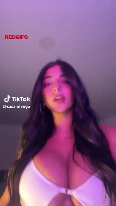 SasaMvega's Massive Tits Tease on TikTok 🔥🍈🍈
