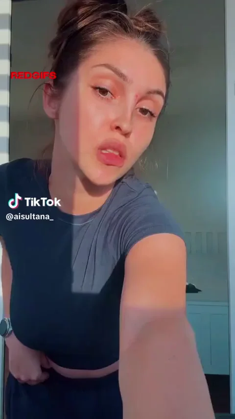 🔥 @aisultana_ TikTok Tease: Massive Tits Bouncing in Tight Top 😍🍈🍈