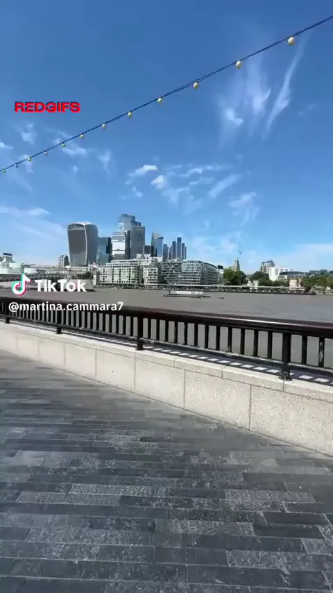 🍈 Martina Cammara's Massive TikTok Tits Tease on London Bridge 🔥