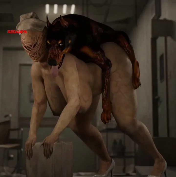 dog mounted this nurse until she got pregnant [Cumkey] (Silent Hill)