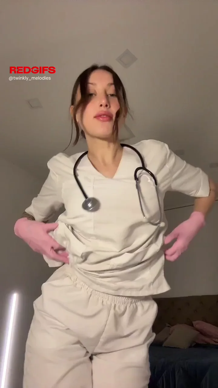 Strict Scrubs Hands: Tattooed Nurse Teases Tits & Thick Ass