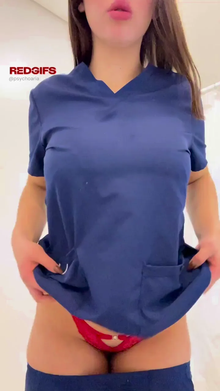 🩺 Hospital Nurse's Secret Massive Bog Tits Tease 💦🔥