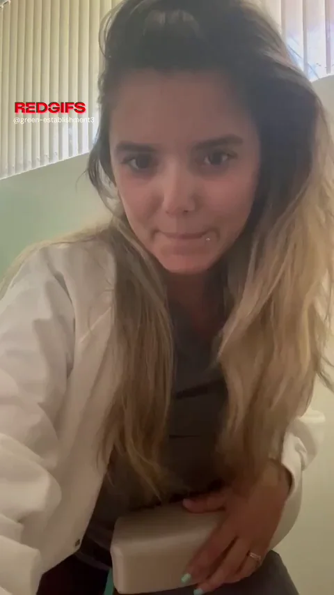 Nurse Slut's Epic Titty Drop in Patient Chair 💦🍒