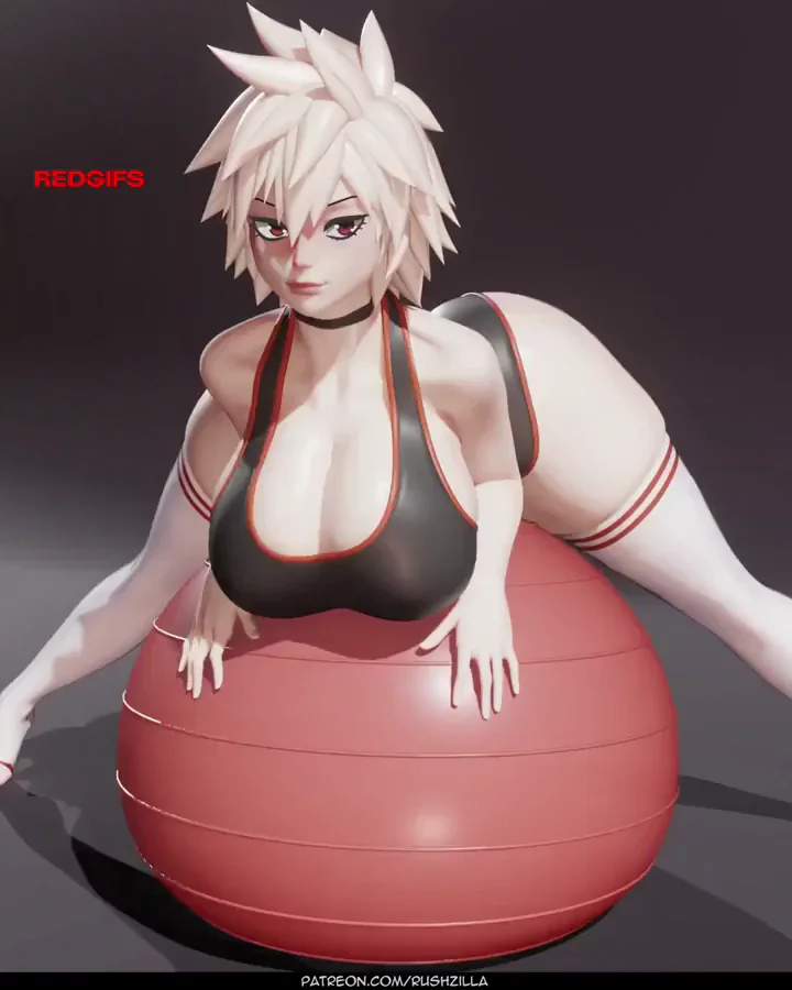 Mitsuki's Massive Tits Bounce Wild on Exercise Ball 💦🍑