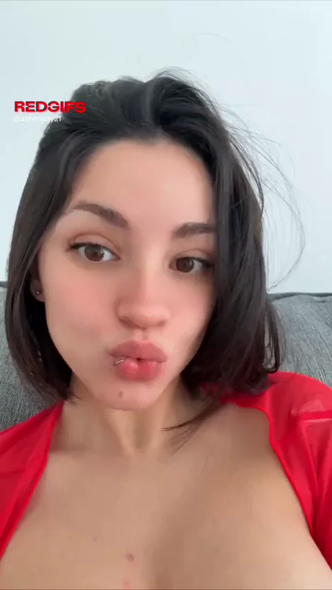 Busty Brunette Teen Tease Begs for Cock Play