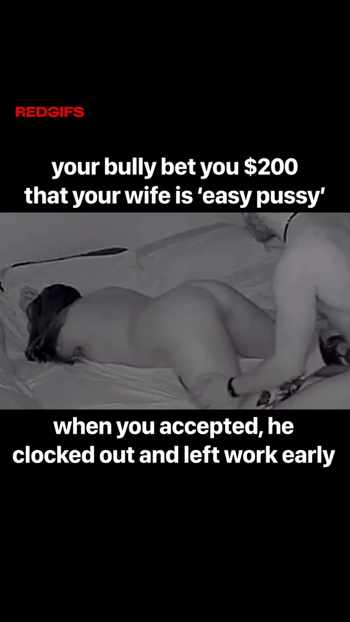 Bully Fucks Hubby's Easy Wife Pussy for $200 😈🍑💦