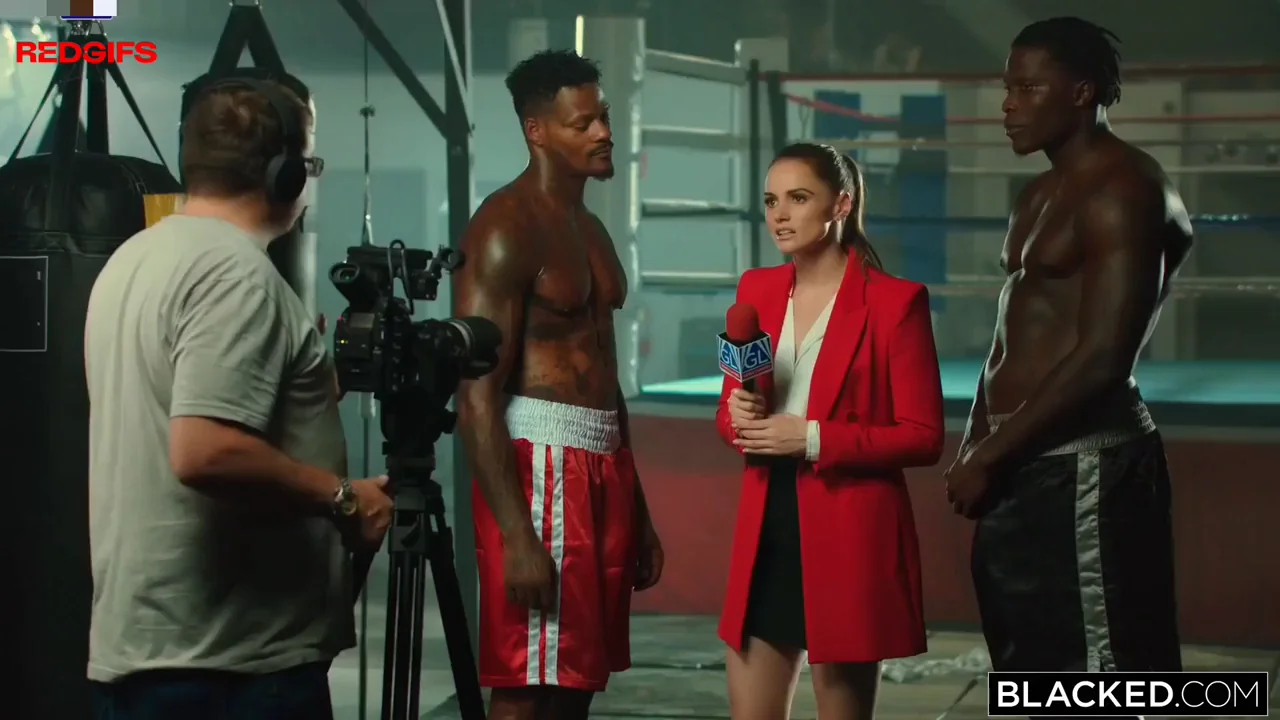 Blacked Brawl: BBC Champs Pound Reporter's Slutty Holes