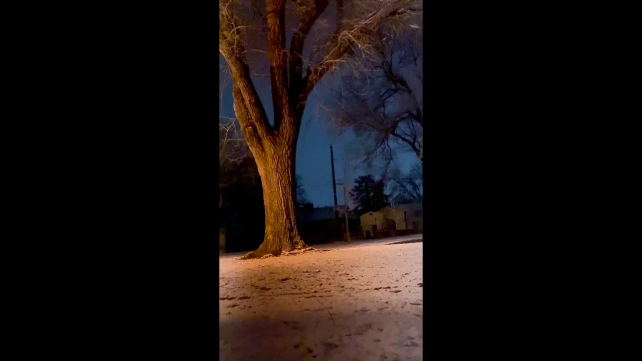 ❄️ Naked Asian Babe Biking Thru Snowy Night 🌨️🍑