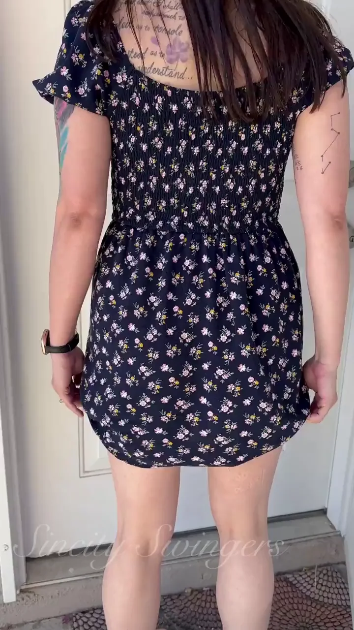 Pissing Off Hubby: No Panties Under My Tiny Dress! 🍑💦🔥