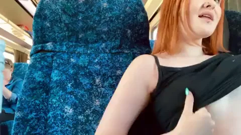 Just abit of cheeky flashing on the train! ??