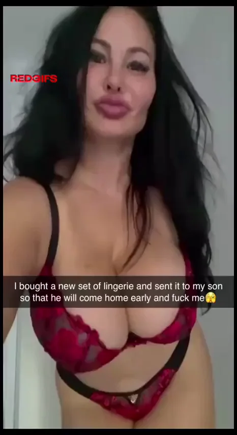🔥 Sons Go Wild for Mommy's New Slutty Lingerie Set 😈💋