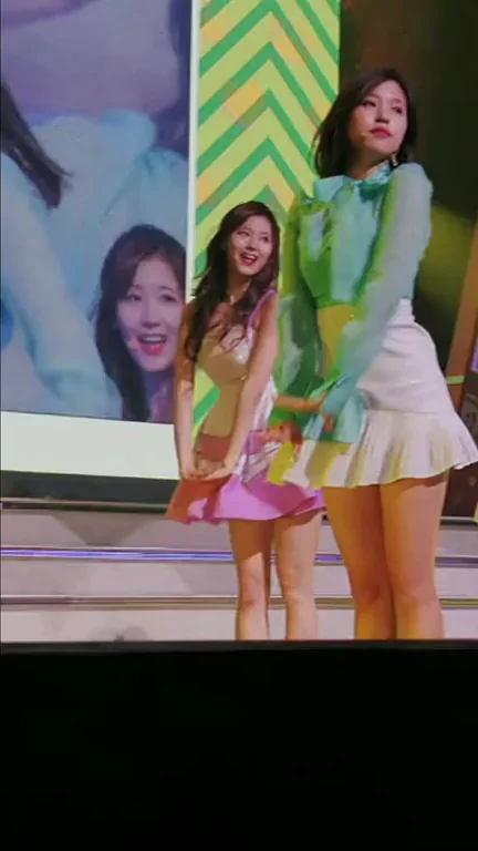 TWICE Mina's Slutty Stage Tease - Short Skirt Thigh Flash Fap Fuel