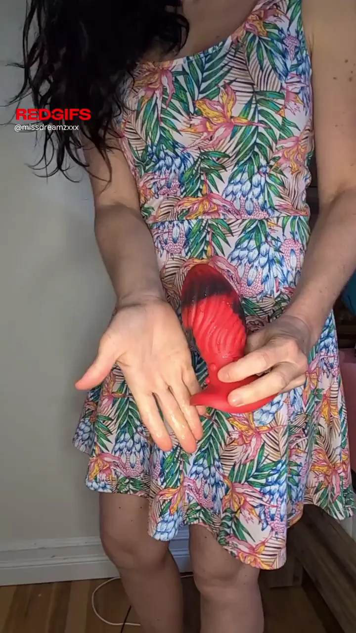 🍑 Massive Red Buttplug to Wreck That Slutty Asshole! 🔥