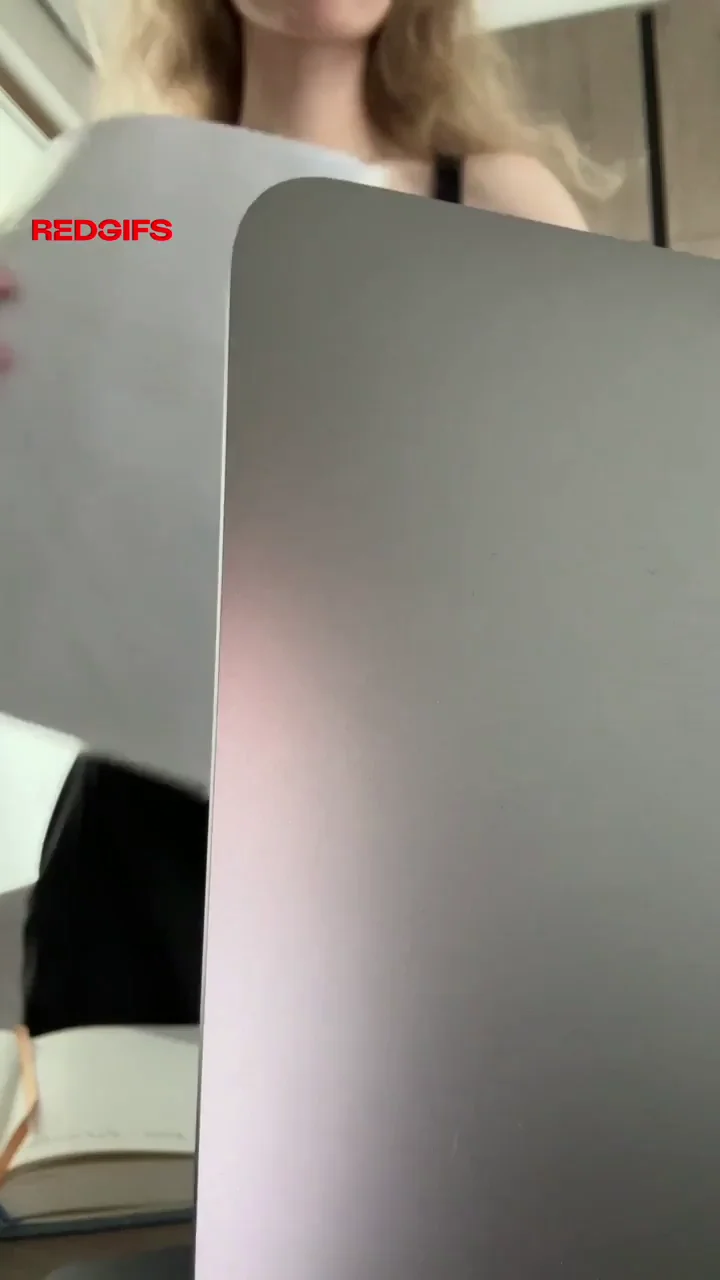 Blonde Secretary's Croptop Tease: Uniform Slut Vibes